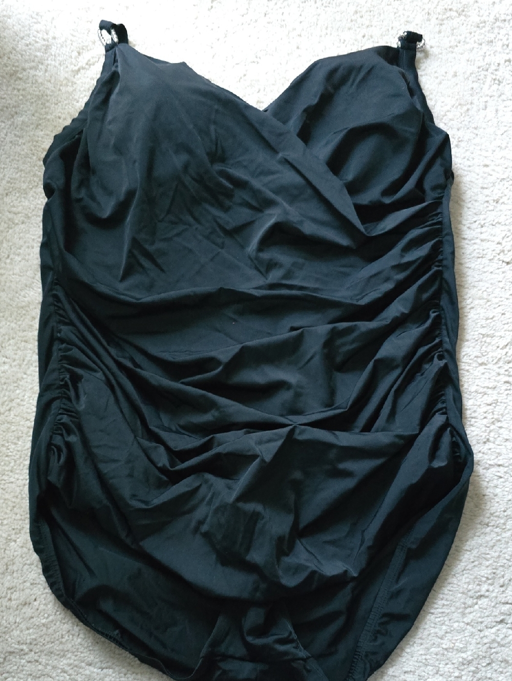 Avenue Black One-Piece Swimsuit Size 22